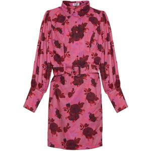 Chi Chi London Blousejurk  pink / bloedrood