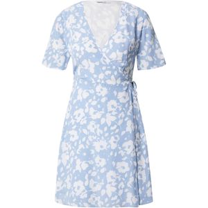 ABOUT YOU Jurk 'Hege'  lichtblauw / wit