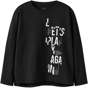 NAME IT Shirt 'NKMVOB'  zwart / wit