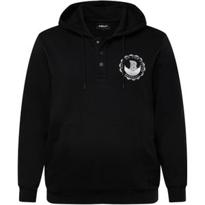Men Plus Sweatshirt  zwart / wit
