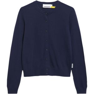 ARMEDANGELS - Gebreid Vest - Donkerblauw - Knoopsluiting - Slanke Pasvorm