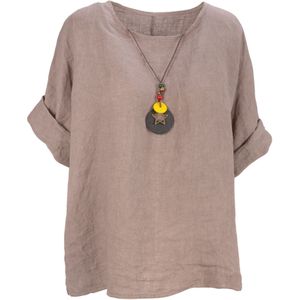 Seasons of April Blouse 'Lina'  taupe