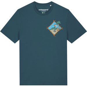 Watapparel Shirt ' Beach is calling '  petrol / gemengde kleuren