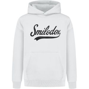 Smilodox Sweatshirt 'Lorik'  lichtgrijs / zwart