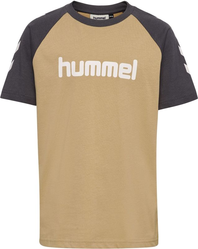 Hummel - Functioneel Shirt - Camel - Donkergrijs