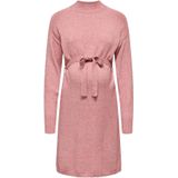 Olmleva - Lange Jurk - Gebreide Jurk - Hoge Hals - Lange Mouwen