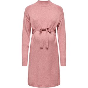 Olmleva - Lange Jurk - Gebreide Jurk - Hoge Hals - Lange Mouwen