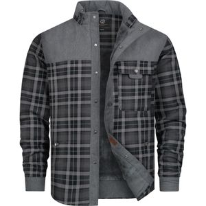 INDICODE JEANS Tussenjas 'Holz'  antraciet / lichtgrijs / donkergrijs