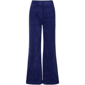 MSCH COPENHAGEN - Geggo - Broek - Indigo - Corduroy - Wide Leg - High Waist