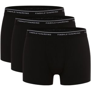 Finshley & Harding Boxershorts  zwart / wit