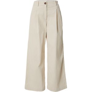 JDY - JDYSHIRAZ ASHER - Bandplooibroek - Ecru - Wide Leg - High Waist