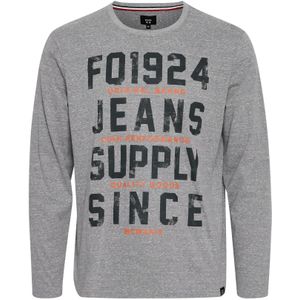FQ1924 Shirt 'Noxan'  roestbruin / stone grey / zwart