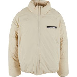 MJ Gonzales Winterjas  beige / zwart / wit