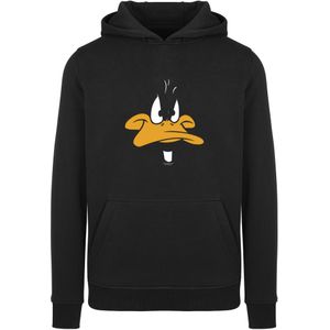 F4NT4STIC Sweatshirt 'Looney Tunes Daffy Duck Big Face'  geel / zwart / wit