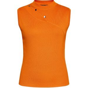 faina Gebreide top  oranje