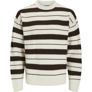 JACK & JONES Trui 'Ollie'  bruin / lila / wit