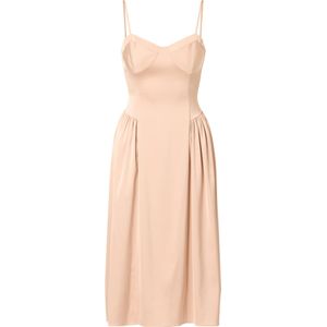Adrianna Papell Cocktailjurk 'Stretch Satin Midi Dress'  goud