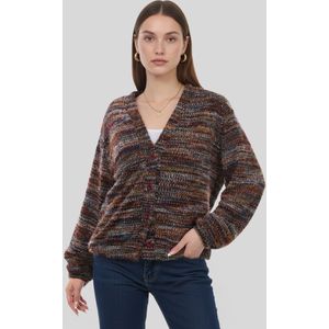 LapaPlus Gebreid vest  wijnrood