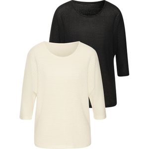 VIVANCE Trui  crème / zwart