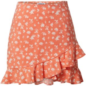 EDITED Rok 'Charlie'  oranje gemêleerd / wit