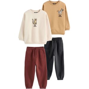 Next Set  geel / bordeaux / zwart / wit