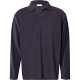 Lindbergh - Shirt - Marine - Polokraag - Lange Mouw