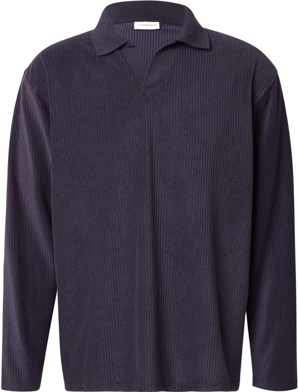 Lindbergh - Shirt - Marine - Polokraag - Lange Mouw
