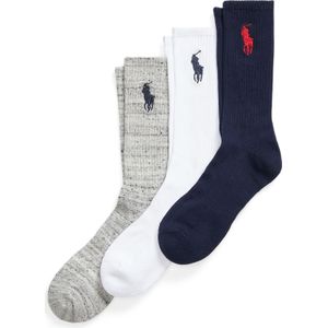 Ralph Lauren - Big Pony - Crewsokken - 3 Paren