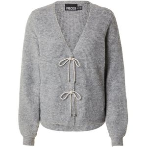 Pcanna - Strik Gebreid Vest - V-hals - Lange Mouwen - Regular Fit