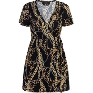 faina Jurk  gemengde kleuren / zwart