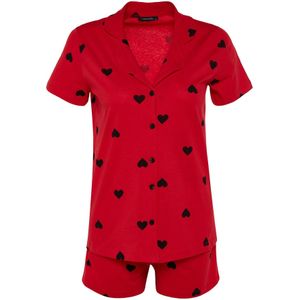 Trendyol Korte pyjama  rood / zwart