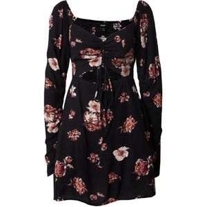 Nasty Gal Jurk  violetblauw / oranje / zwart / wit