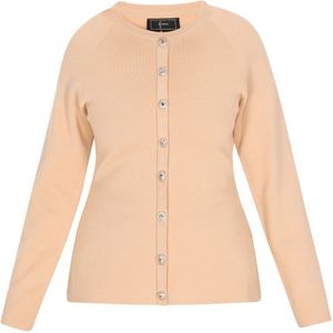 faina Gebreid vest  beige