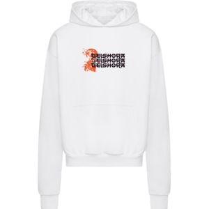 F4NT4STIC Trui 'Geishora Japan Streetstyle'  oranje / zwart / wit