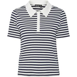 Pcdonna - Rib Polo Top - Katoen - Nauwsluitend