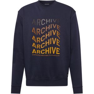 !Solid Sweatshirt 'Darcio'  donkerblauw / geel / groen