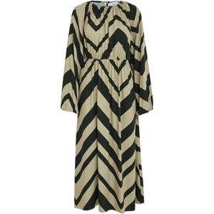 minus Jurk 'Jalia'  kaki / zwart