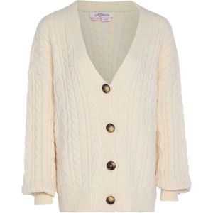 aleva Gebreid vest  wolwit