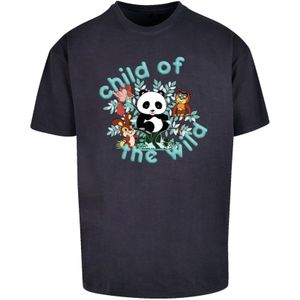 F4NT4STIC Shirt 'Heroes of Childhood Tao Tao Child Of The Wild'  navy / gemengde kleuren