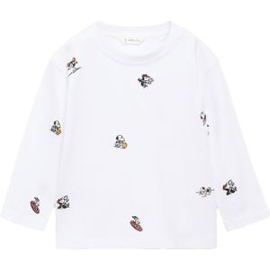 MANGO KIDS Shirt 'SNEMBRO'  goudgeel / lichtrood / zwart / wit