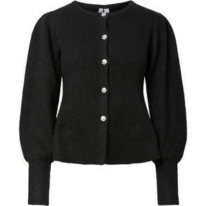 PIECES Gebreid vest 'PCAnnie'  zwart