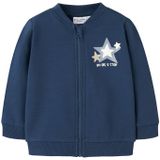 NAME IT - NBMVONNE - Sweatvest - Taupe - Donkerblauw - Grijs - Wit