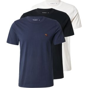 Abercrombie & Fitch Shirt  navy / zwart / wit