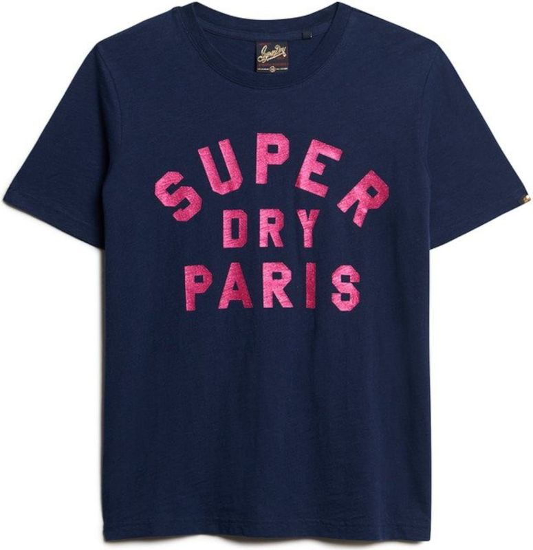 Superdry - Glitter Logo Relaxed T-shirt - Korte Mouwen