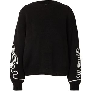 Trendyol Trui  zwart / wit