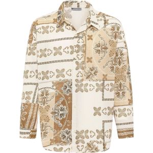 Dandalo Overhemd  beige / bruin / lichtbruin