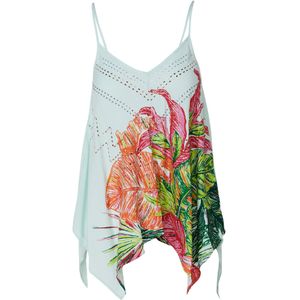 KOROSHI Top  lichtblauw / appel / kreeft / magenta