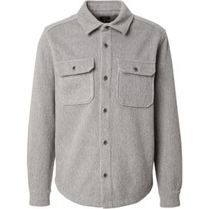 QS Overhemd  lichtgrijs / wit