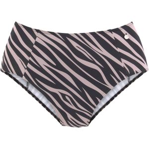 Dierenprint Bikinibroekje - Zwart - Polyamide Microvezel