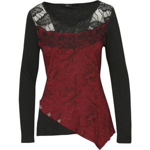 KOROSHI Shirt  rood / zwart